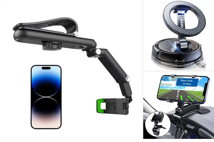 Detailed view of Best 360° Rotation Phone Mount: Top Picks for Safe Driving