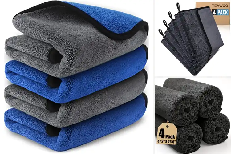 Detailed view of Best 4X Absorbent Car Cleaning Cloths