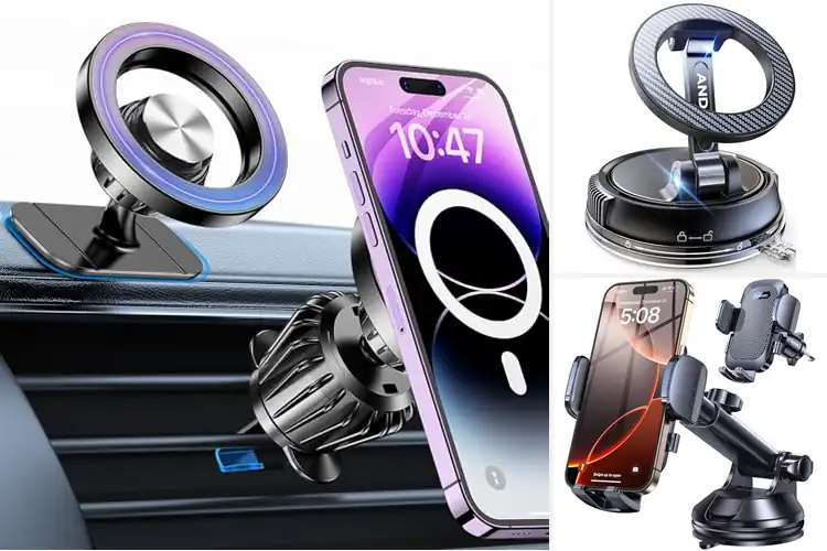 Detailed view of Best Dash Mounted Phone Holder For iPhone 14