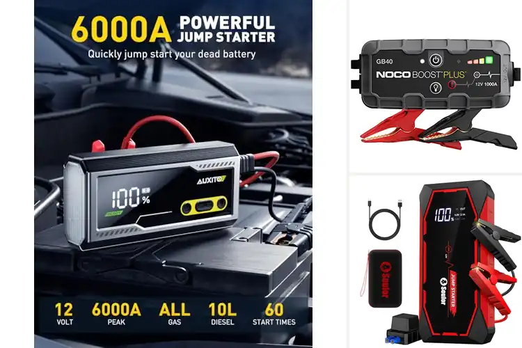 Detailed view of Best Integrated LED Flashlights Jump Starters