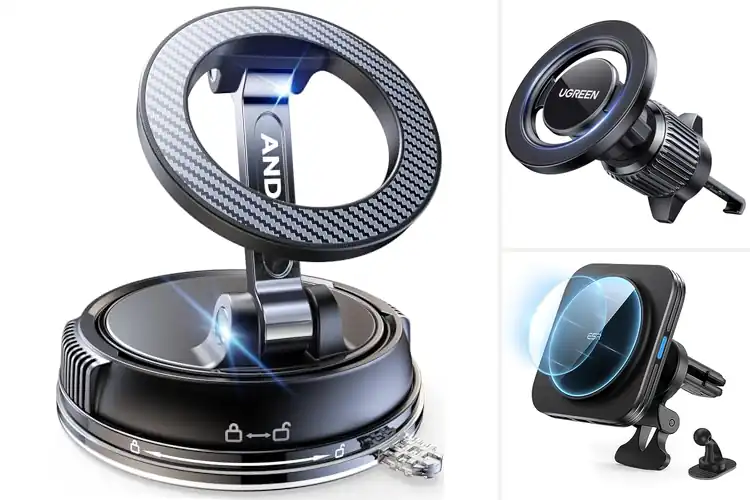 Detailed view of Best iPhone 15 Pro Max Compatible MagSafe Car Mount