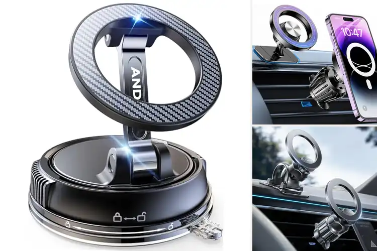 Detailed view of Best iPhone Magnetic Car Mount For iPhone 17 16 15 14