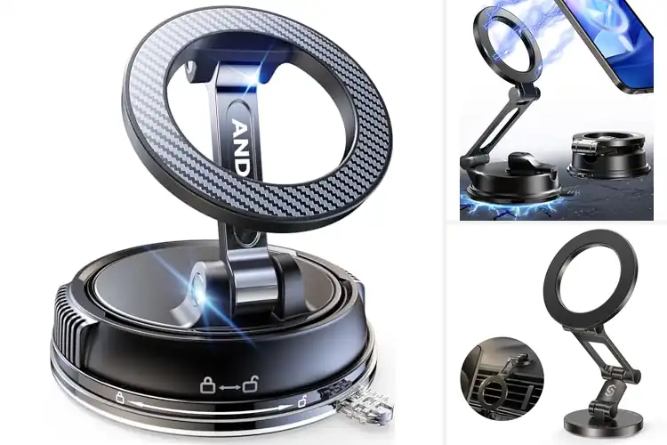 Detailed view of Best MagSafe Car Mount With 360 Degree Rotation
