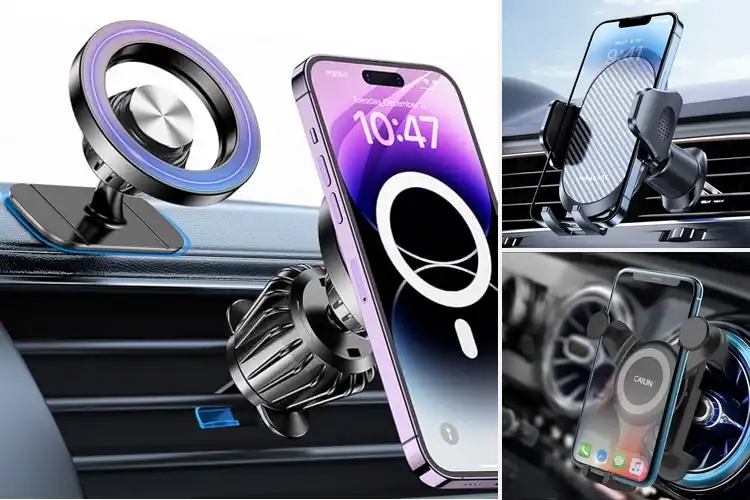 Detailed view of Best Mini Car Phone Mount Holders