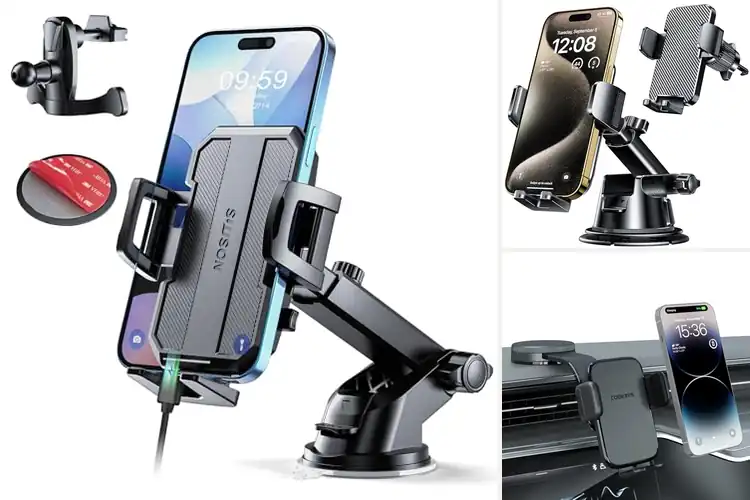 Detailed view of Best One Hand Operated Car Phone Mount