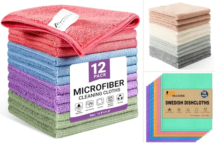 Detailed view of Best Reusable Washable Cleaning Cloths
