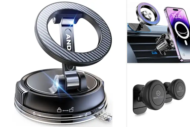 Detailed view of Best Secure Magnetic Car Phone Mount